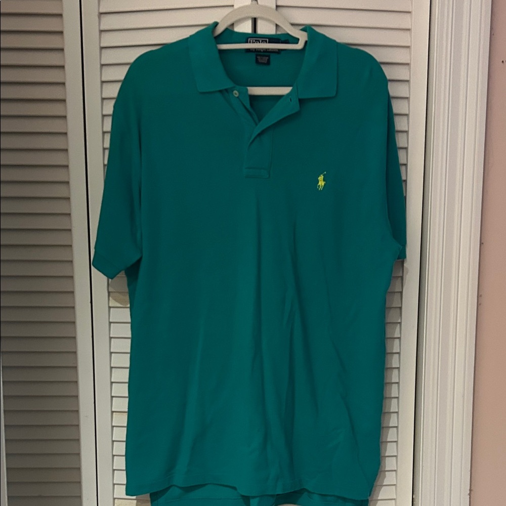 Polo by Ralph Lauren Men's Teal Polo Shirt